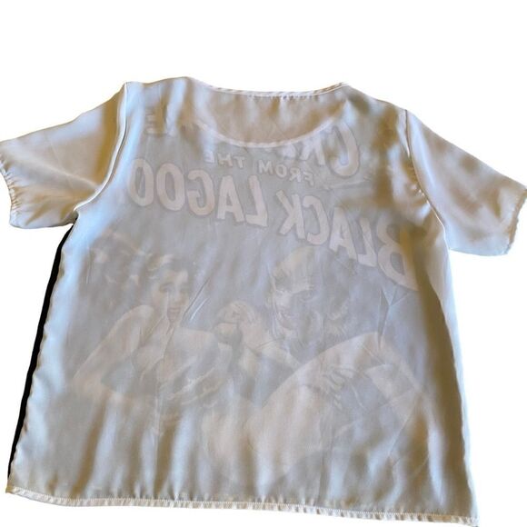 EUC Redbubble Creature from the Black Lagoon Chiffon Top - Picture 5 of 6